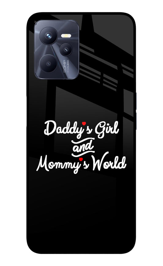 Daddy's Girl and Mommy's World Realme C35 Glass Case