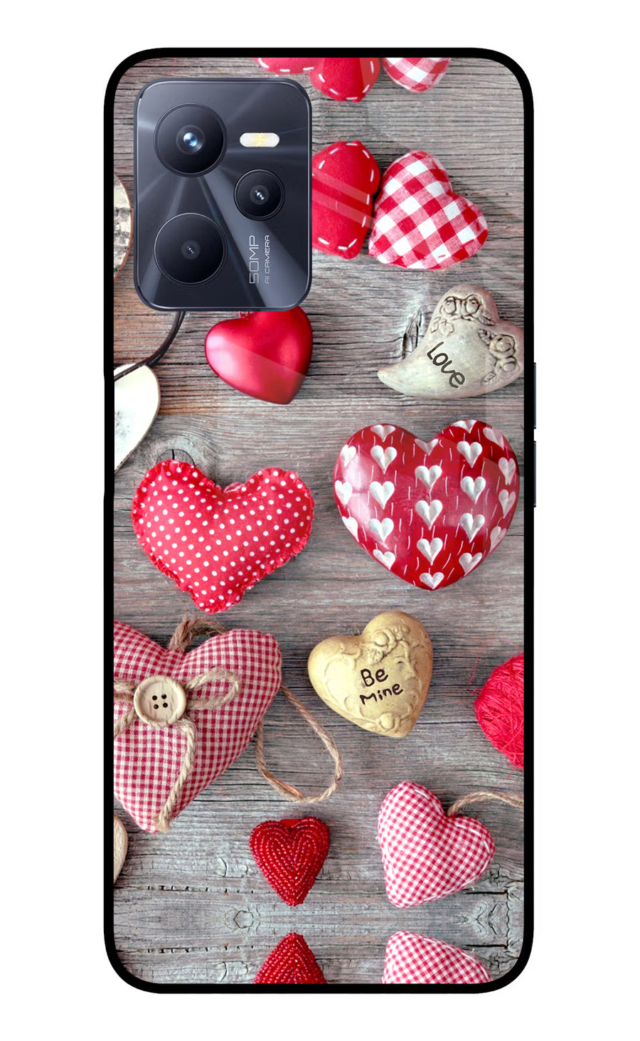 Love Wallpaper Realme C35 Back Cover, Glass case
