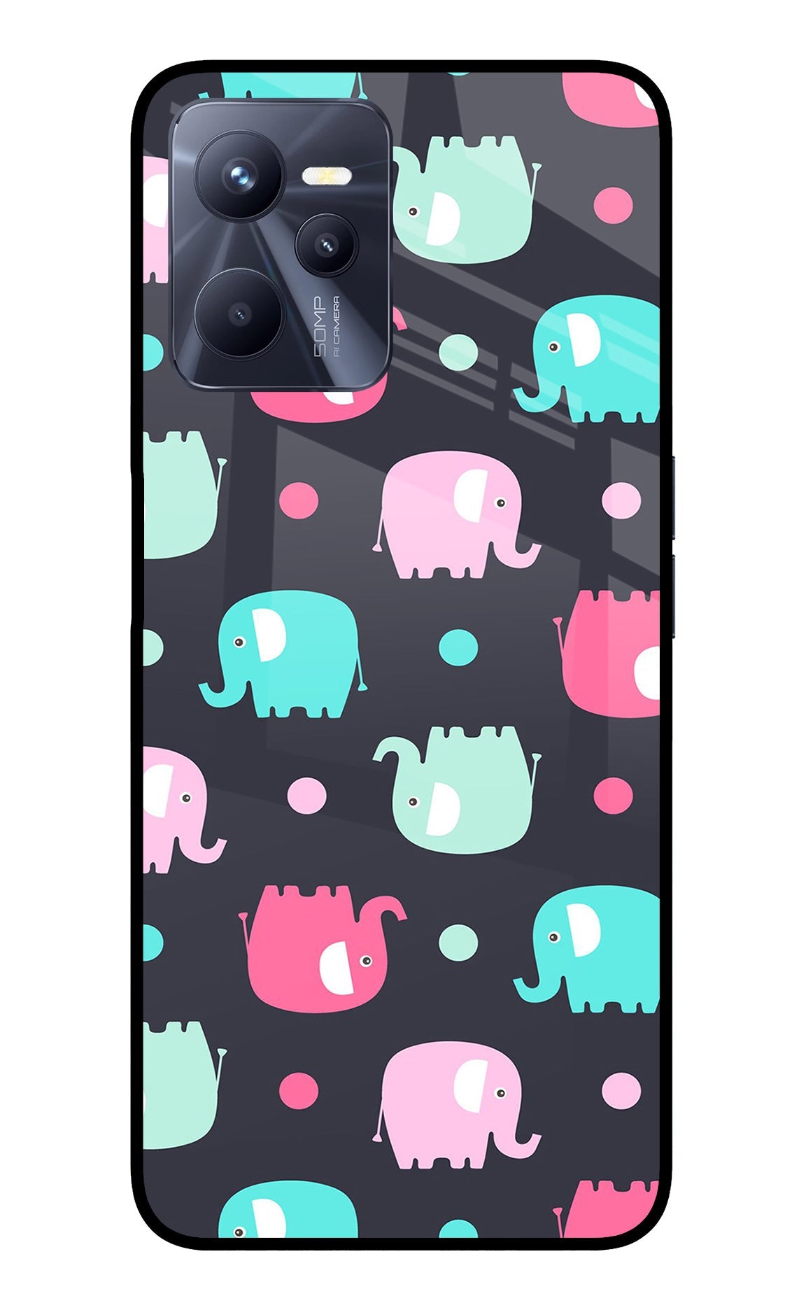 Elephants Realme C35 Back Cover