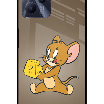 Jerry Realme C35 Glass Case Back Cover by Casekaro