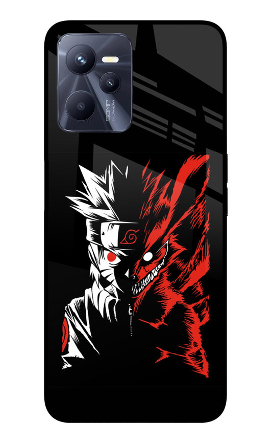 Naruto Two Face Realme C35 Glass Case