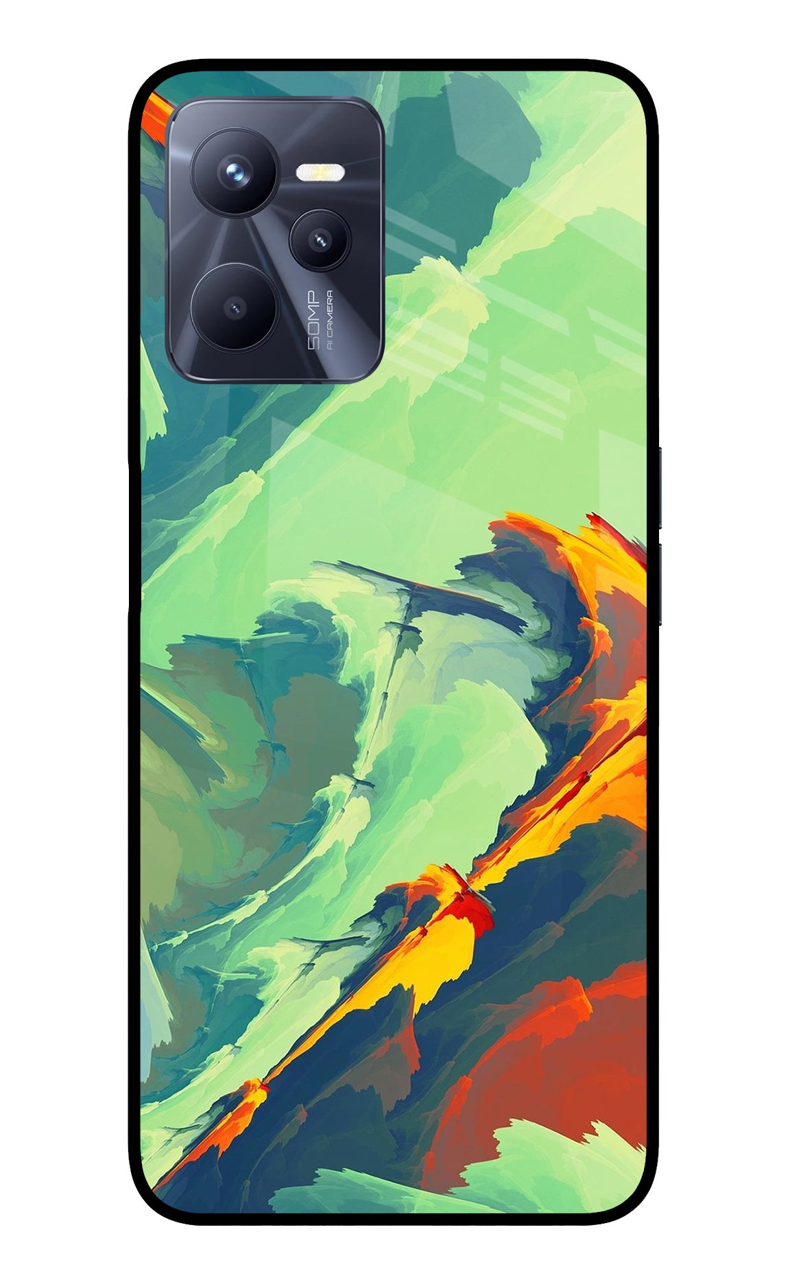 Paint Art Realme C35 Glass Case