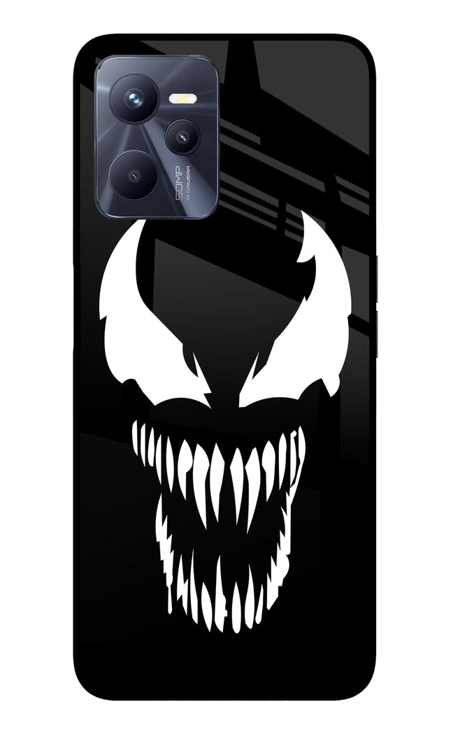 Venom Realme C35 Glass Case Back Cover by Casekaro