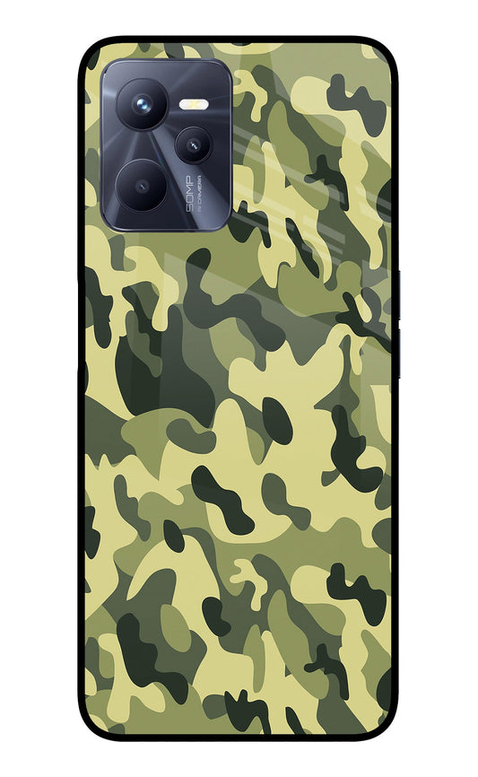 Camouflage Realme C35 Glass Case