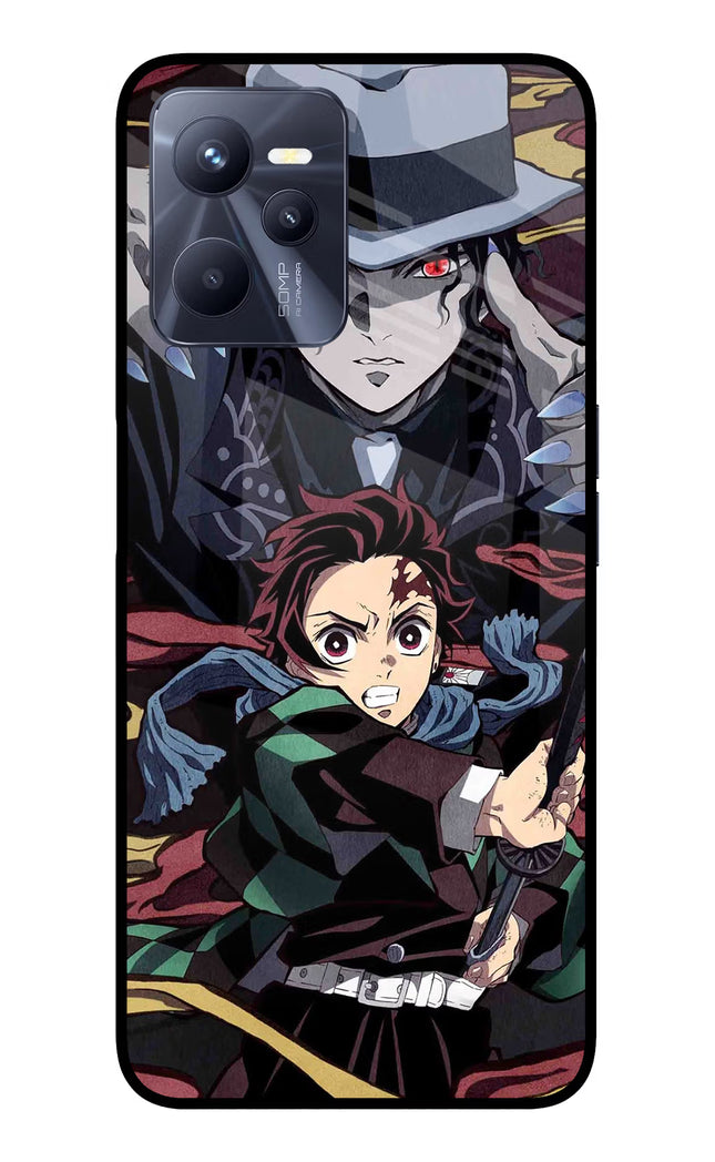 Demon Slayer Realme C35 Glass Case Back Cover by Casekaro
