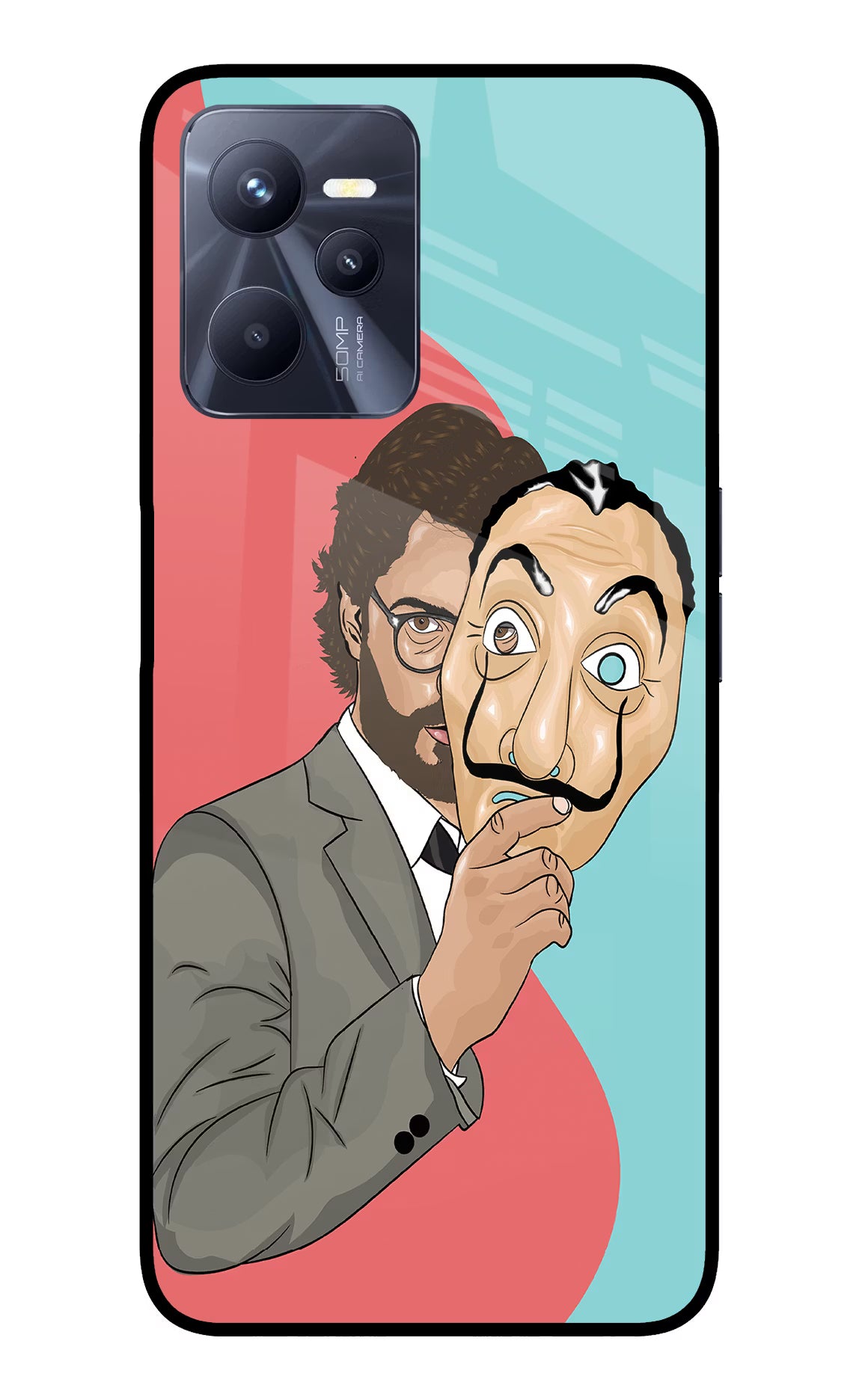 Professor Realme C35 Glass Case Back Cover by Casekaro