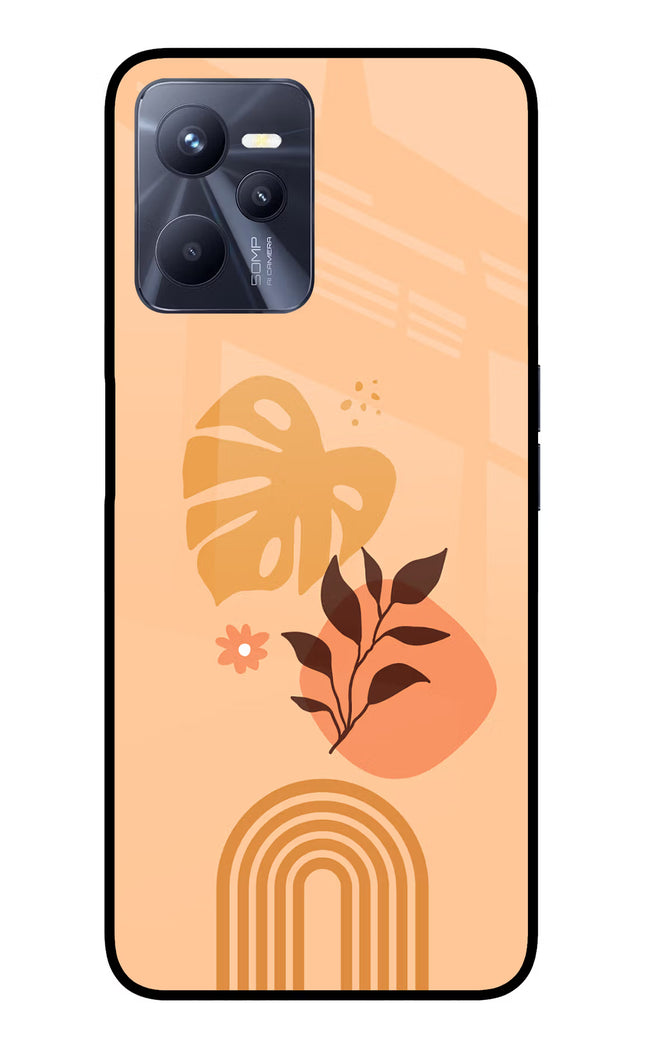 Bohemian Art Realme C35 Glass Case Back Cover by Casekaro
