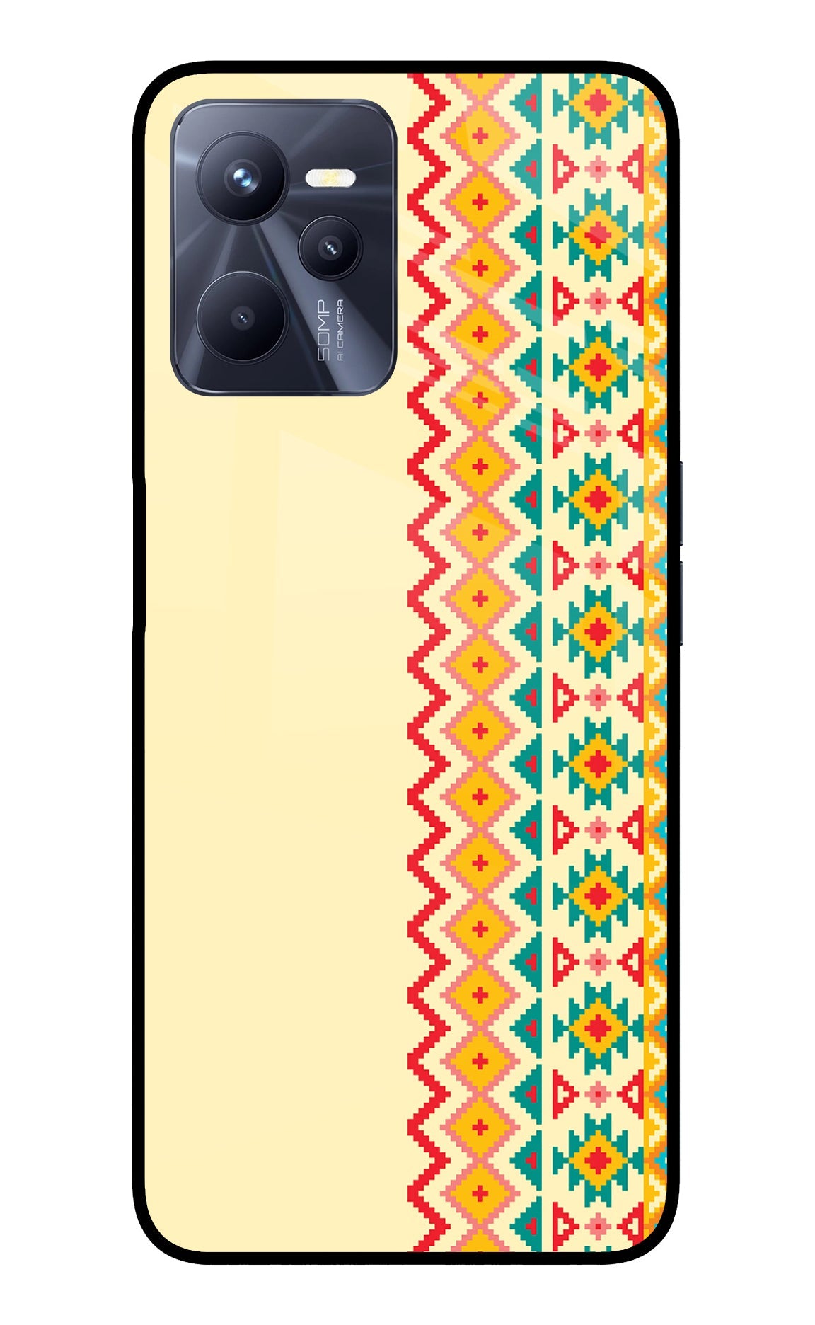 Ethnic Seamless Realme C35 Glass Case