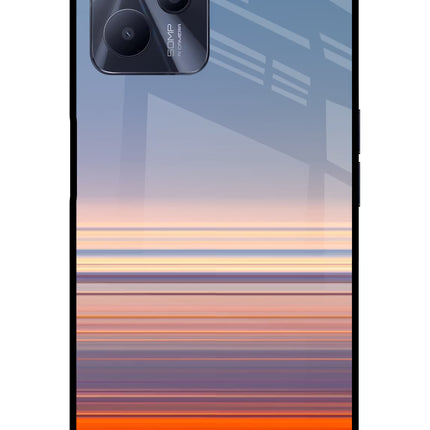 Morning Colors Realme C35 Glass Case Back Cover by Casekaro