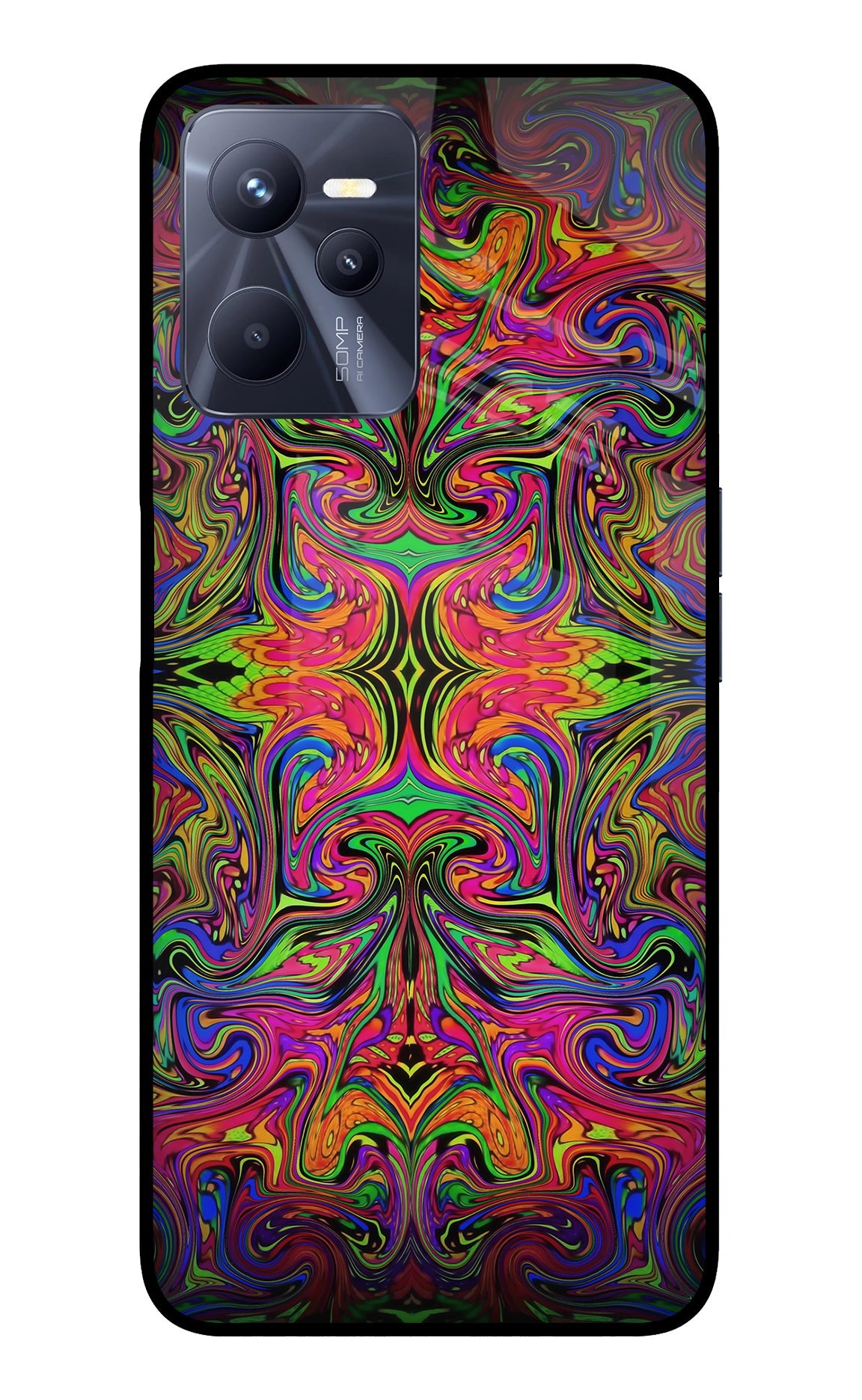 Psychedelic Art Realme C35 Back Cover