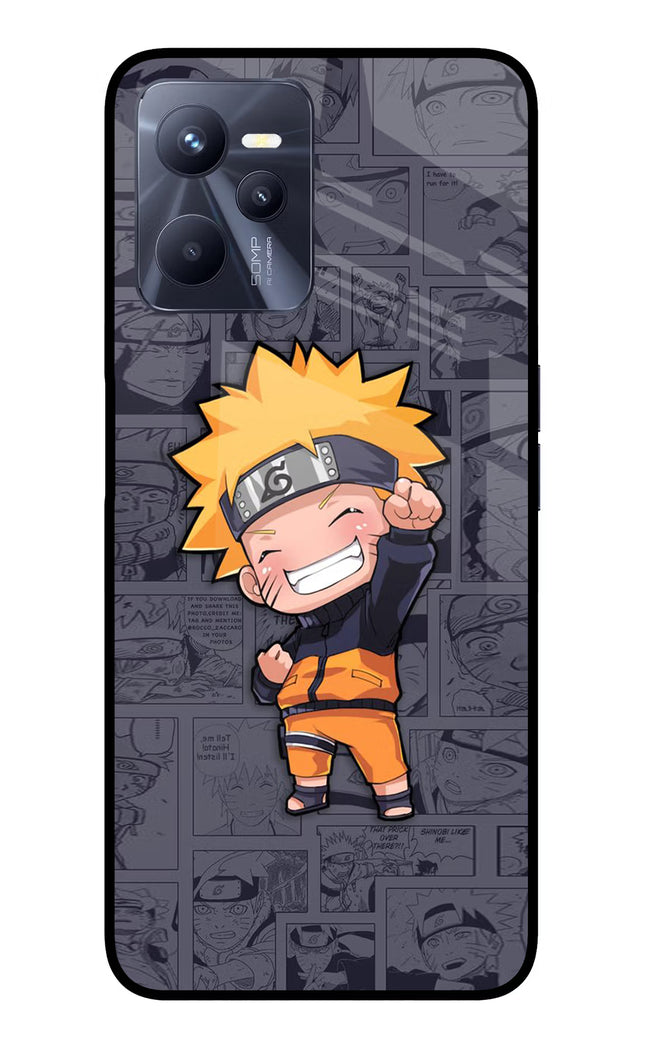 Chota Naruto Realme C35 Glass Case Back Cover by Casekaro