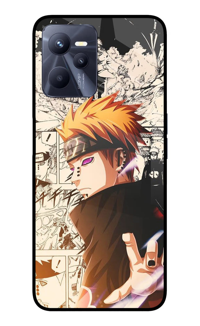 Pain Anime Realme C35 Glass Case Back Cover by Casekaro