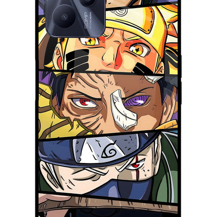 Naruto Character Realme C35 Glass Case