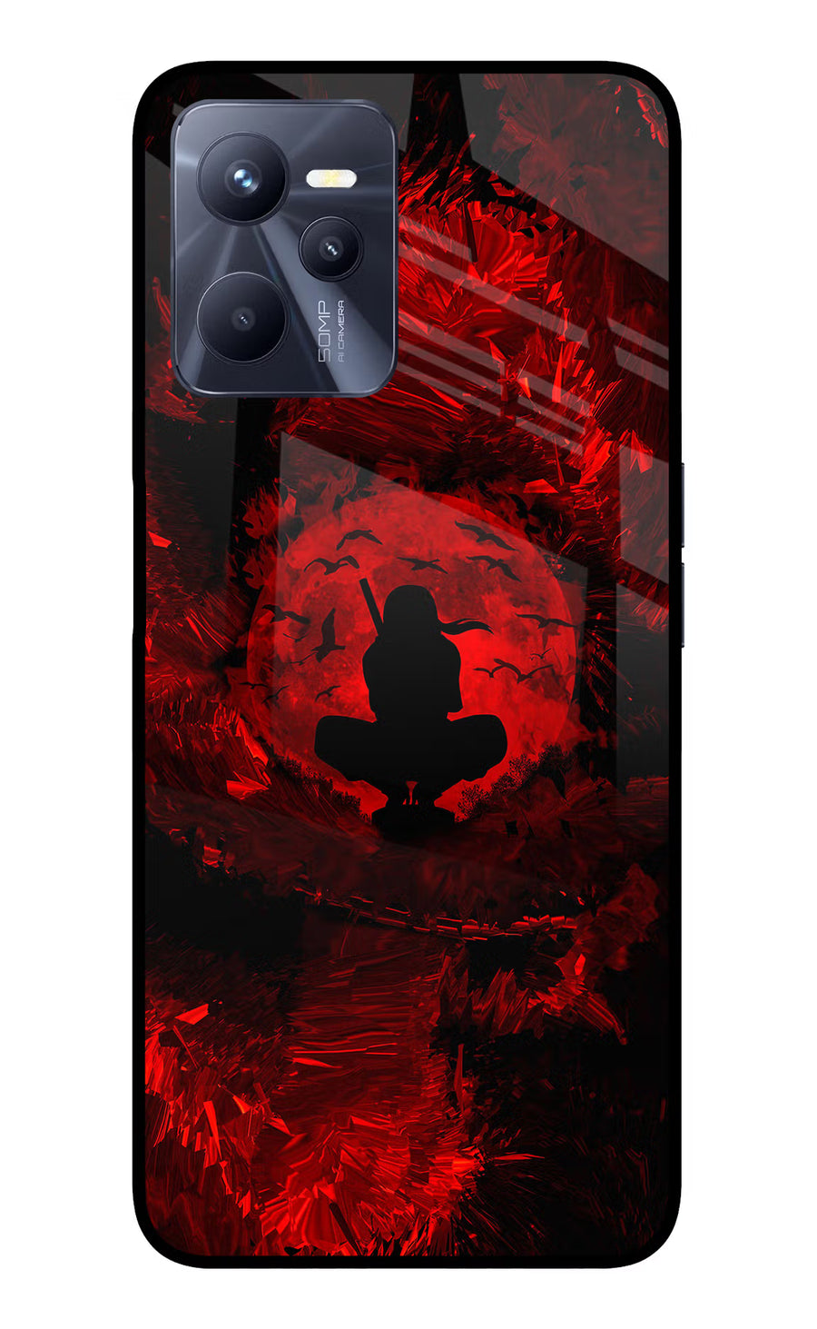 Itachi Uchiha Realme C35 Back Cover, Glass case