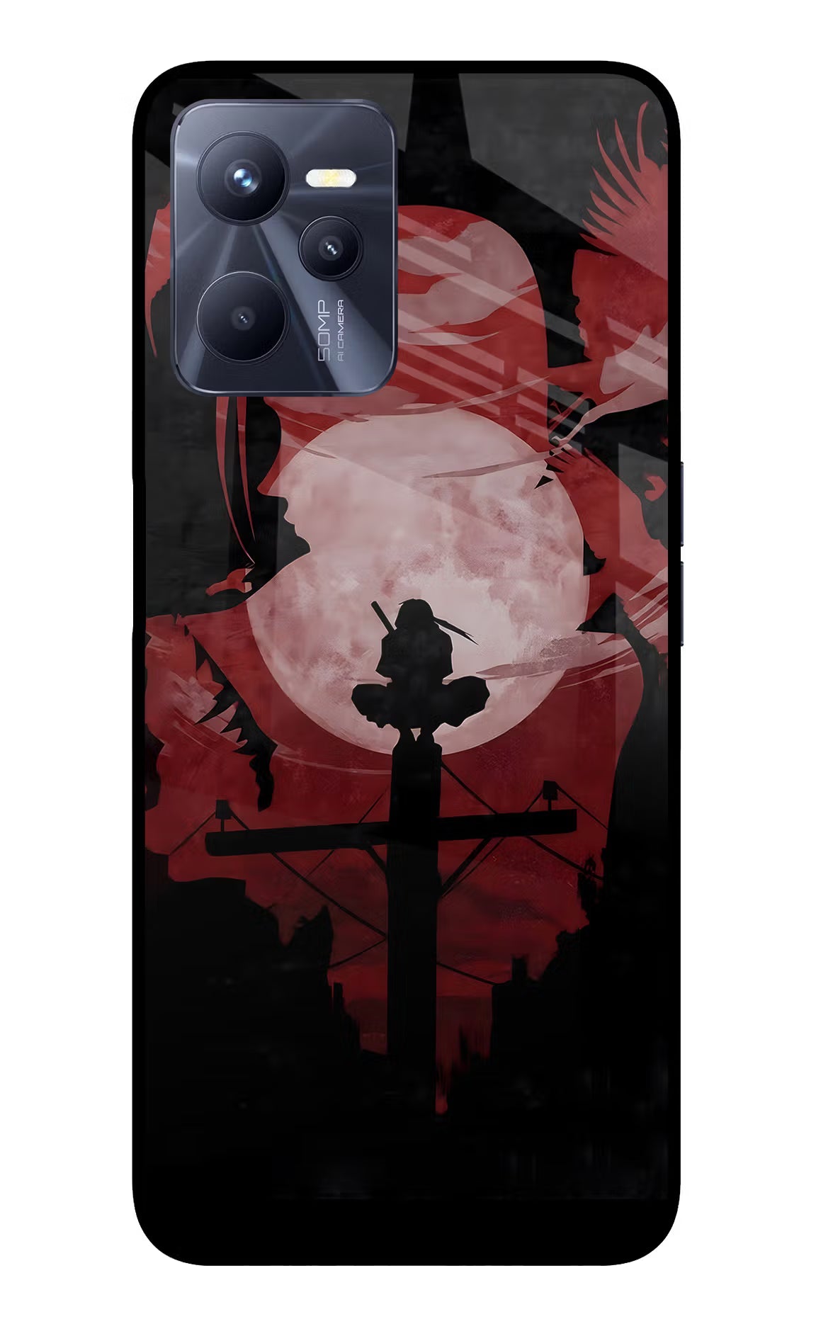 Naruto Anime Realme C35 Glass Case Back Cover by Casekaro