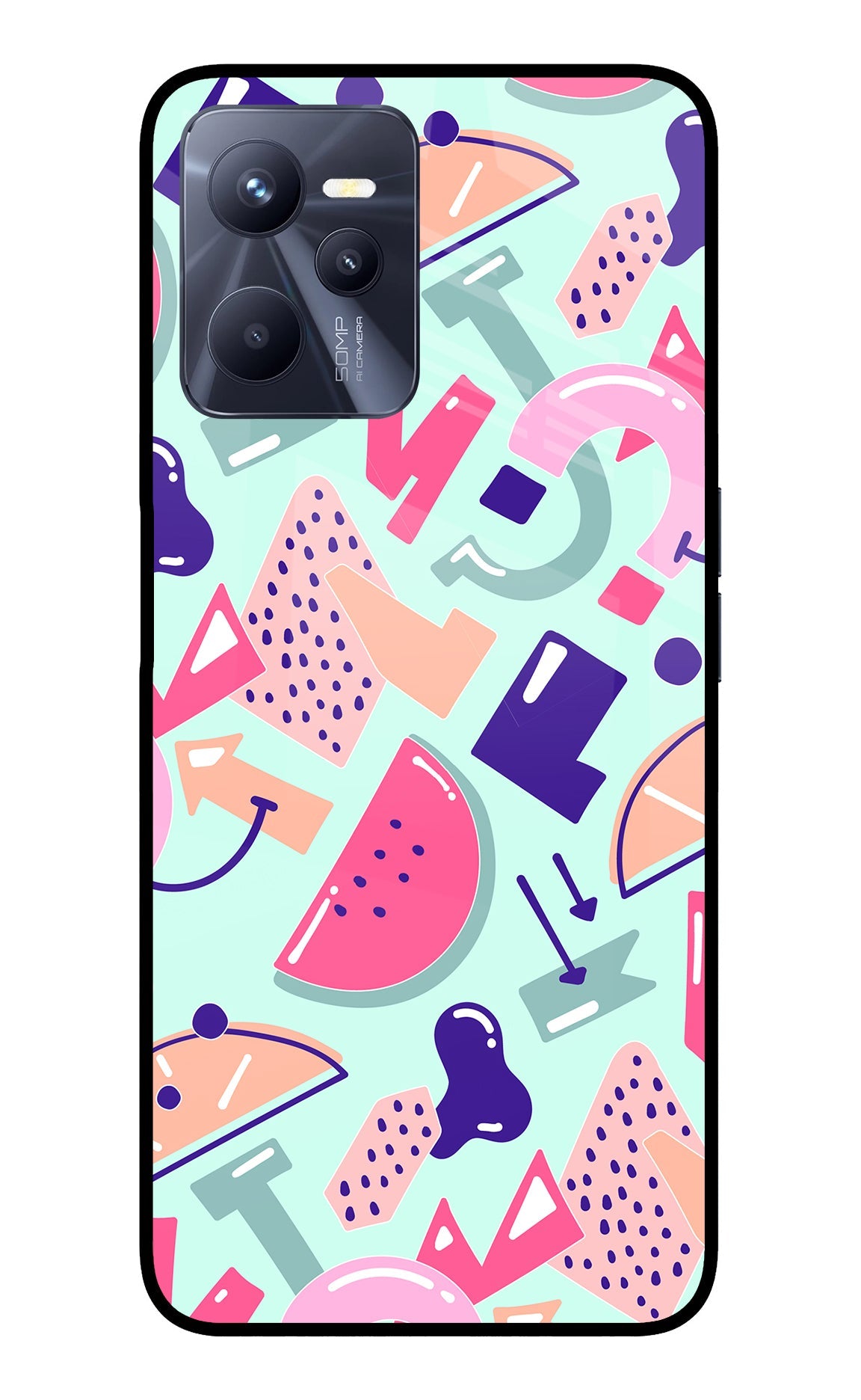 Doodle Pattern Realme C35 Back Cover