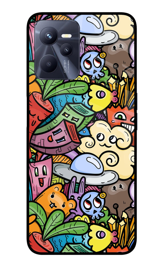 Veggie Doodle Realme C35 Glass Case