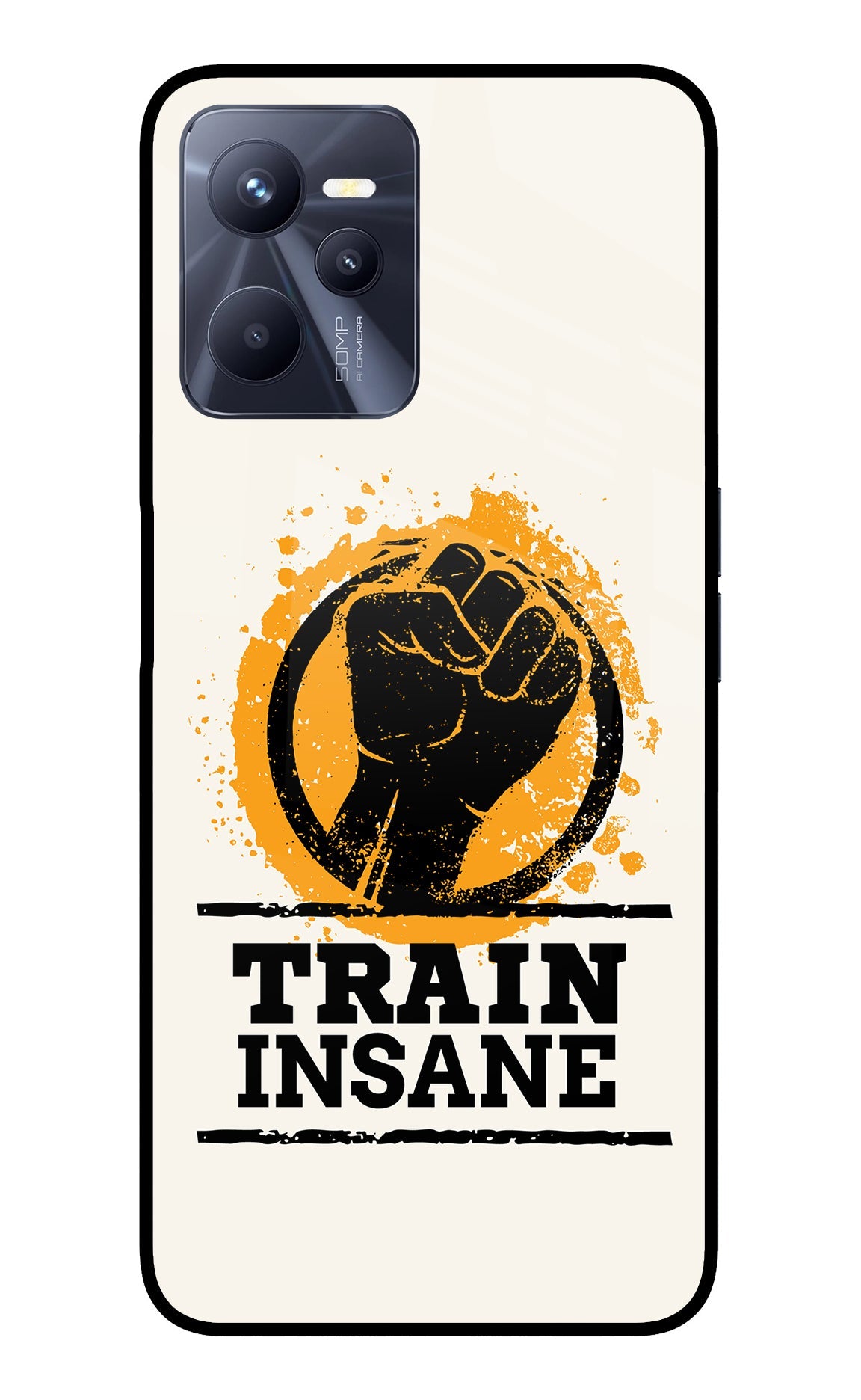 Train Insane Realme C35 Glass Case