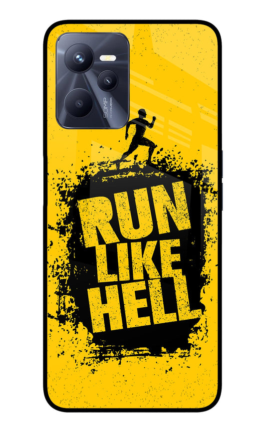 Run Like Hell Realme C35 Glass Case