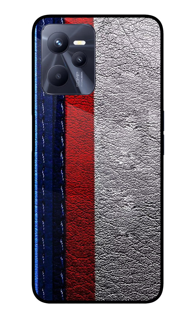 BMW Stripes Realme C35 Glass Case Back Cover by Casekaro