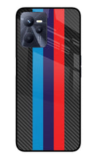 BMW Stripes Pattern Realme C35 Glass Case