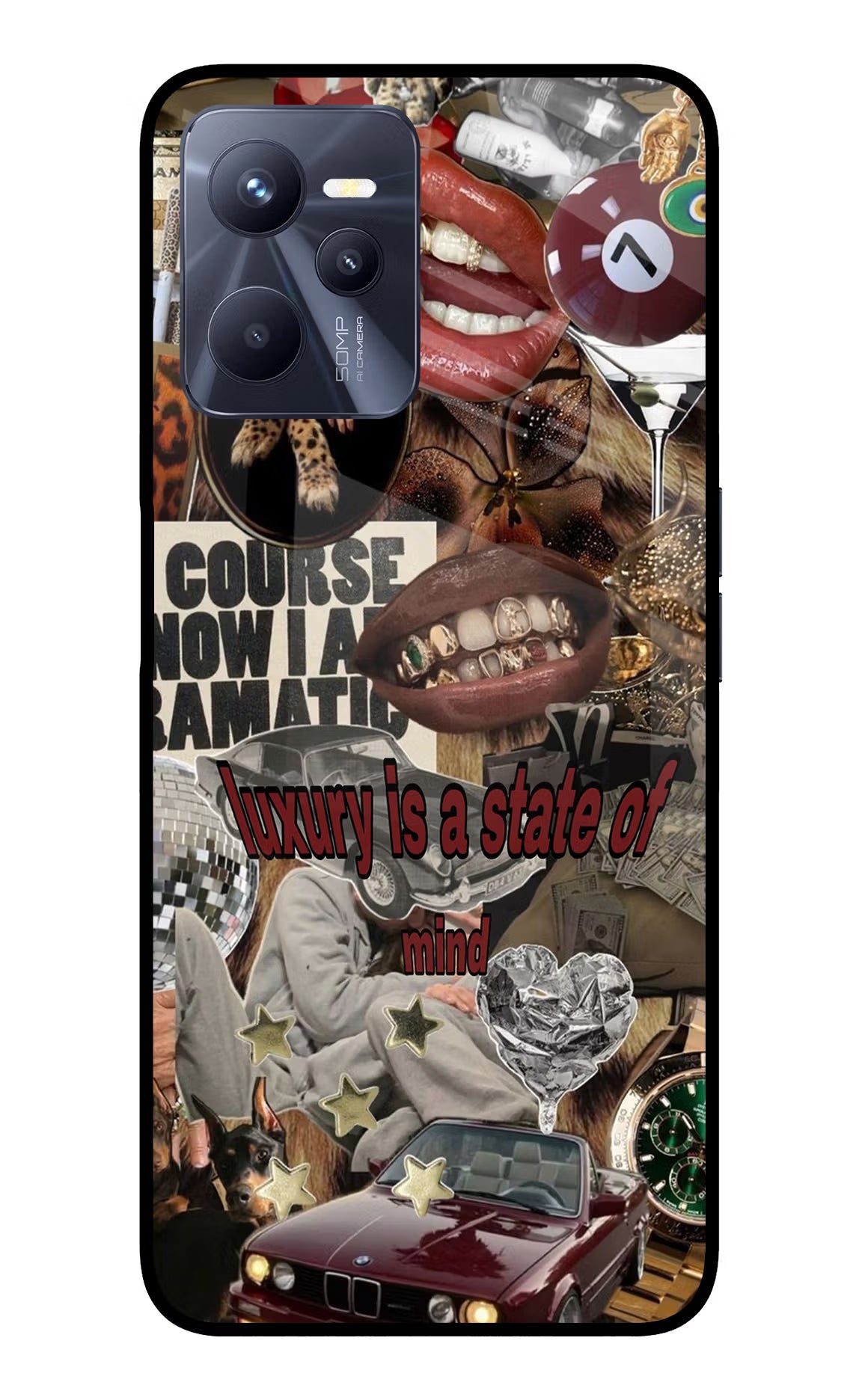 Luxury Realme C35 Glass Case