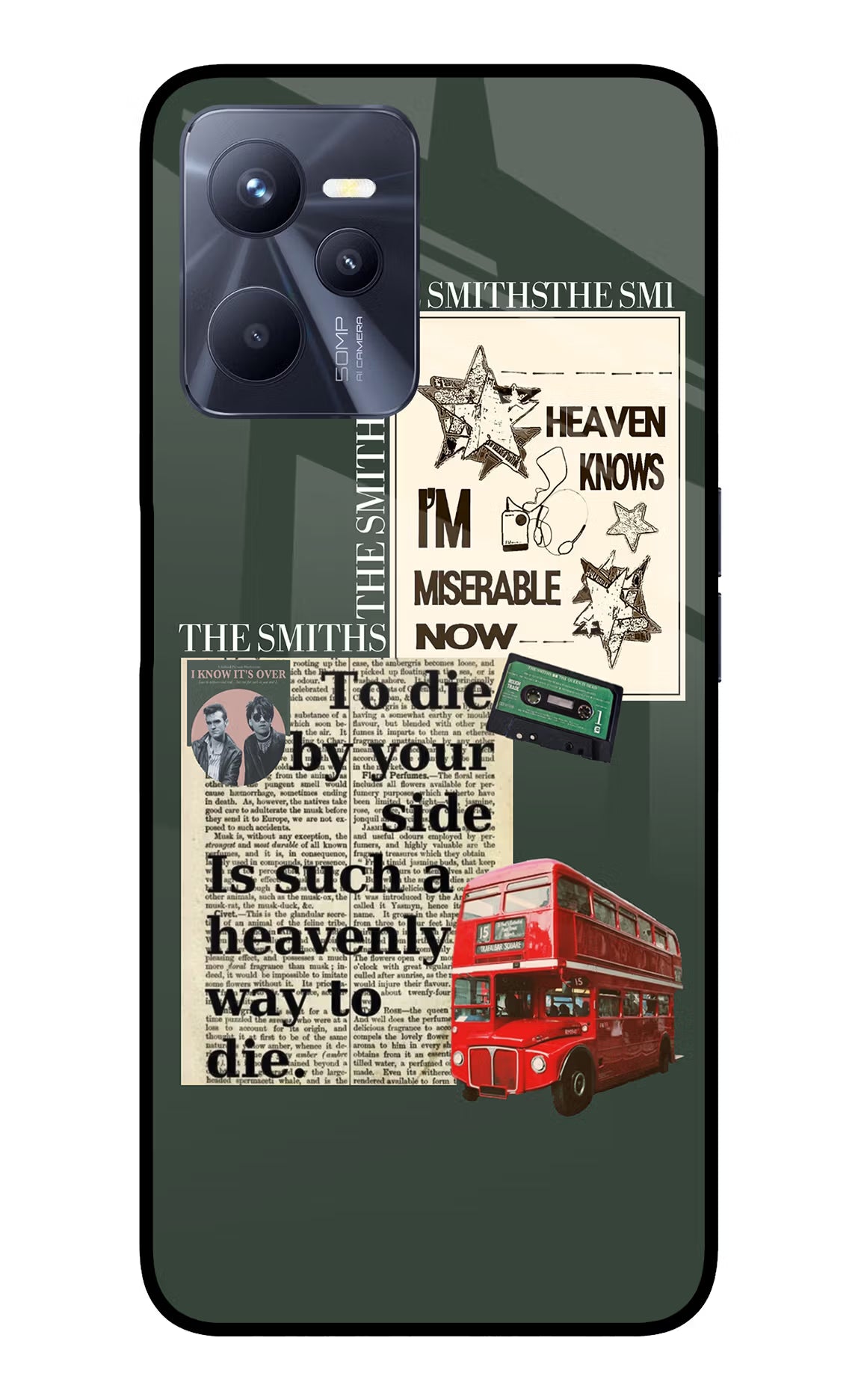 The Smiths Realme C35 Glass Case Back Cover by Casekaro
