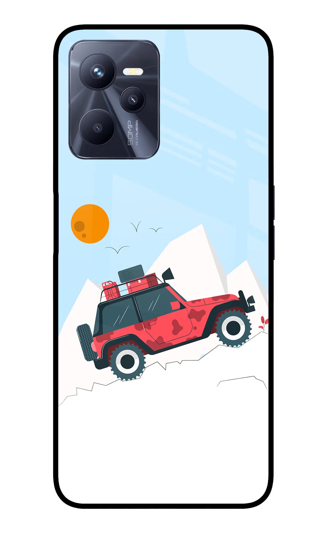 Mountain Trail Beast Realme C35 Glass Case