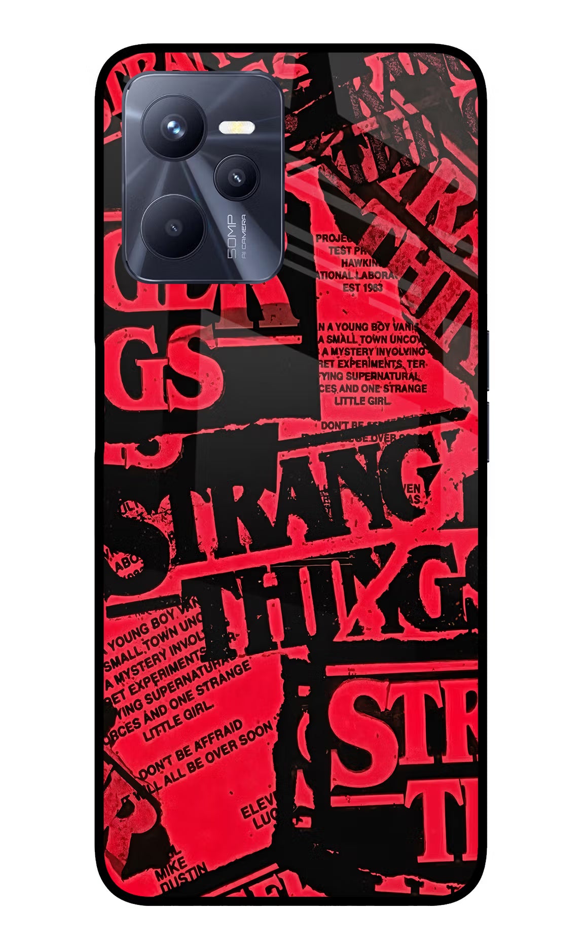 Ordinary Things Realme C35 Glass Case Back Cover by Casekaro