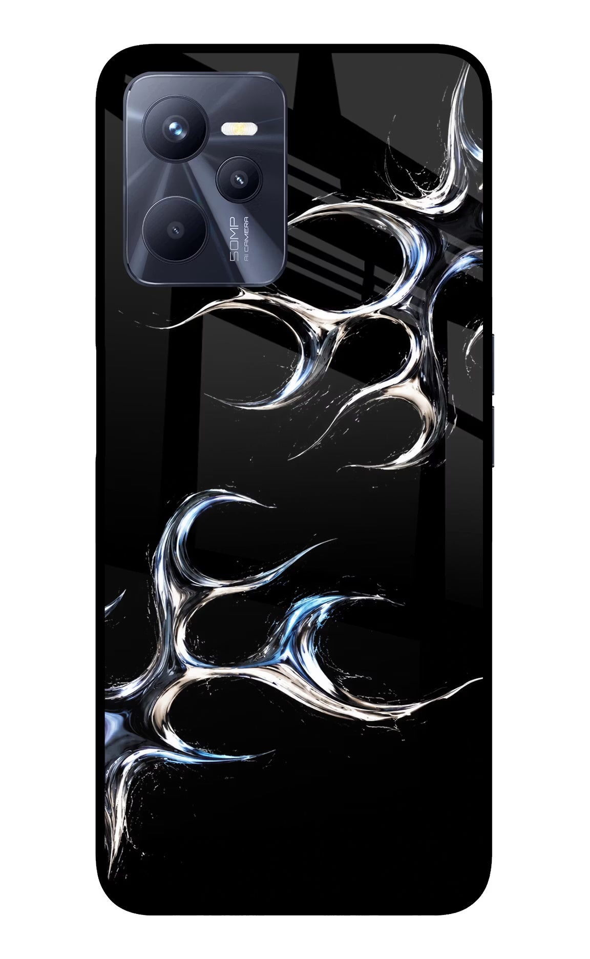 Chrome Tribal Realme C35 Glass Case