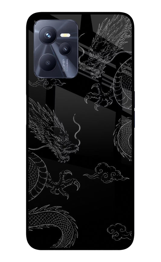 Twin Dragons Realme C35 Glass Case
