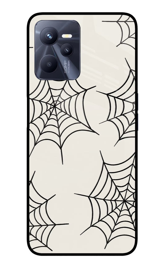 Spider Web Realme C35 Glass Case