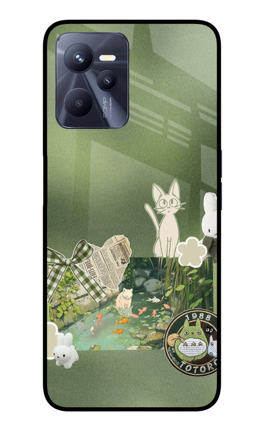 Aesthetic anime Realme C35 Glass Case