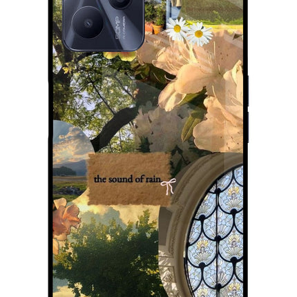 Rain Realme C35 Glass Case