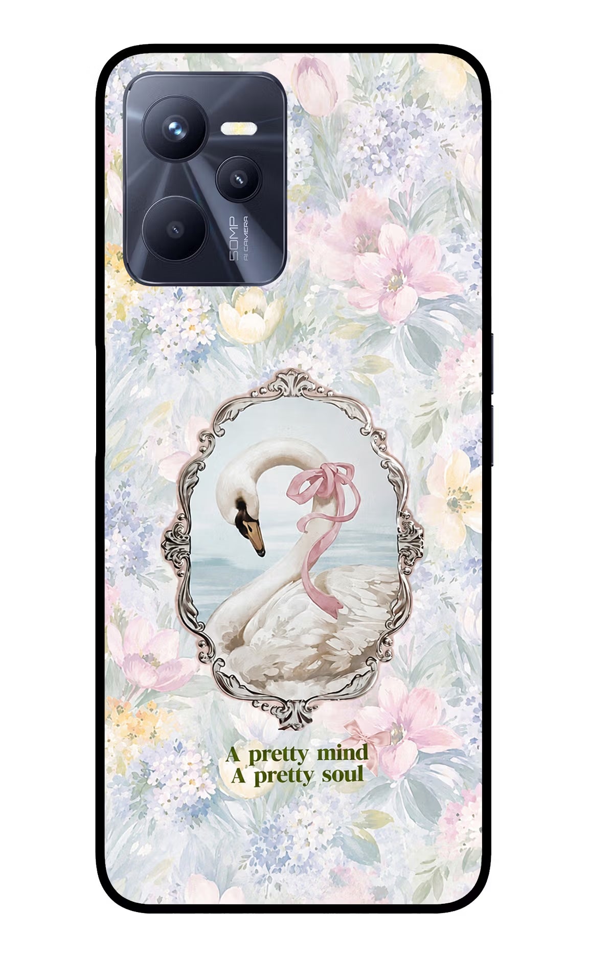 Pretty Mind Pretty Soul Realme C35 Glass Case