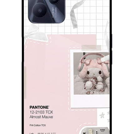 Pantone Asthetic Realme C35 Glass Case Back Cover by Casekaro
