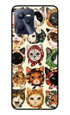 Cool Cat Realme C35 Glass Case Back Cover by Casekaro