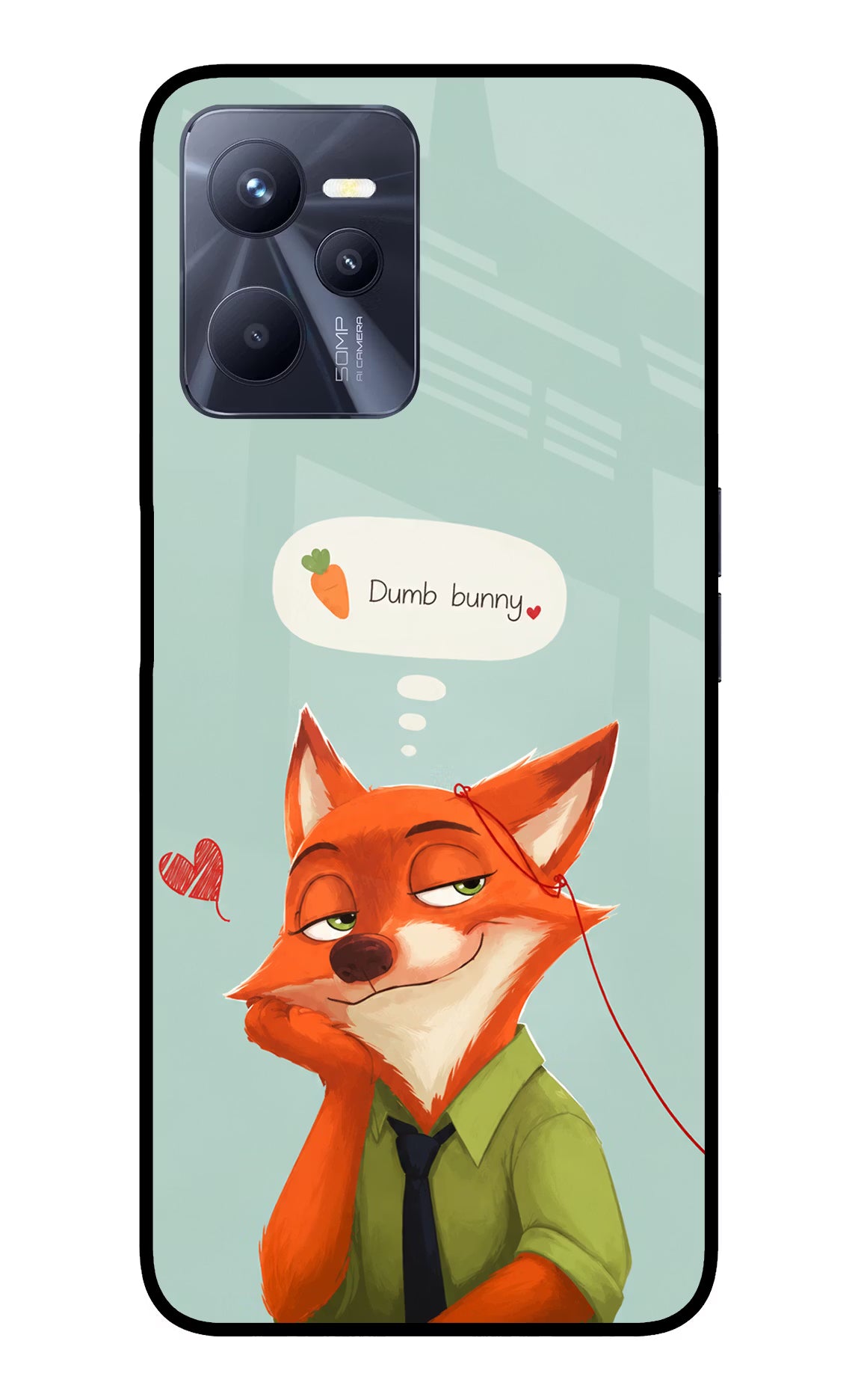 Nick Charm Realme C35 Glass Case
