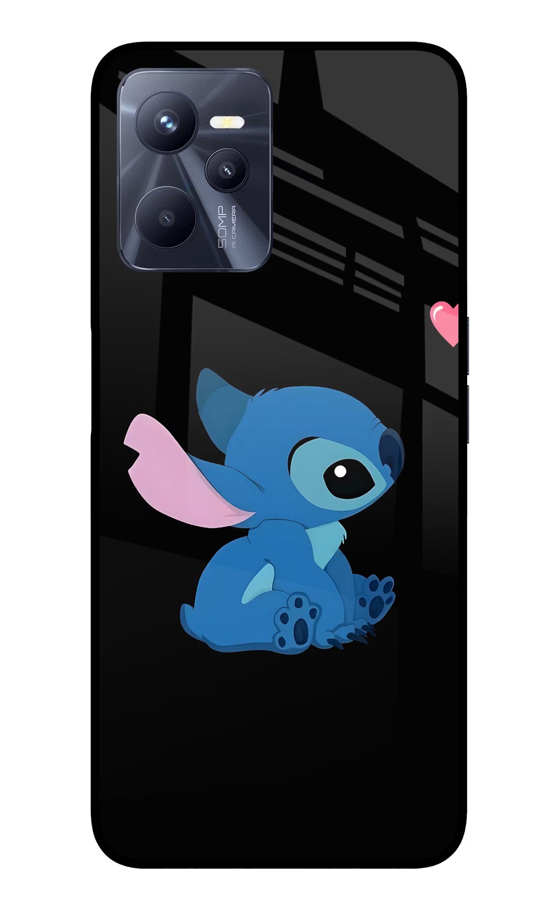Stitch Crush Realme C35 Glass Case
