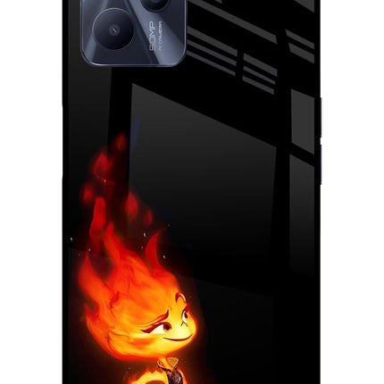 Ember Flame Realme C35 Glass Case