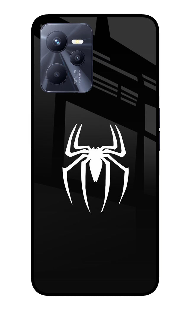 Miles Symbol Realme C35 Glass Case Back Cover by Casekaro