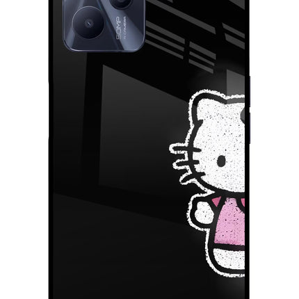 Kitty Charm Realme C35 Glass Case