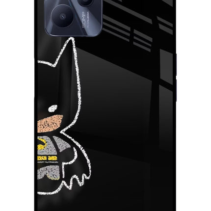 Bat Kitty Realme C35 Glass Case