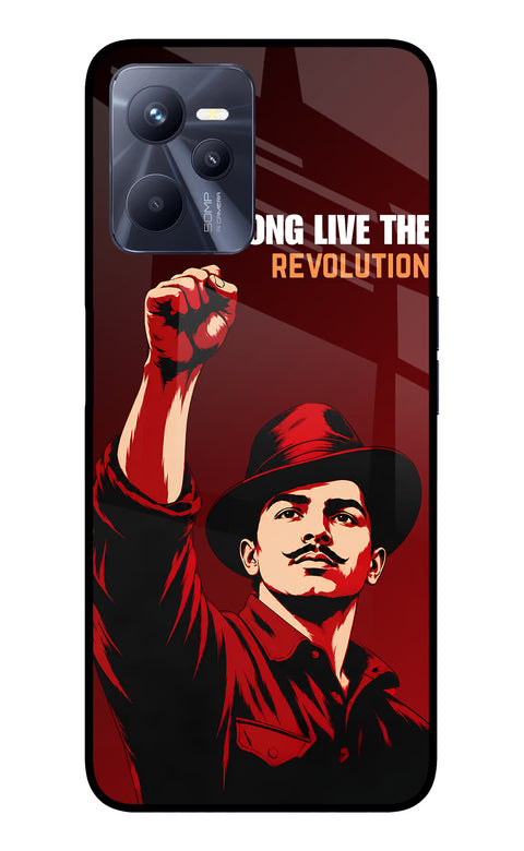 Bhagat Singh Revolution Realme C35 Glass Case