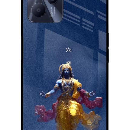 Cosmic Krishna Realme C35 Glass Case