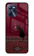 Midnight Cat Realme C35 Glass Case