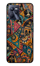 Folk Print Realme C35 Glass Case