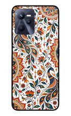 White Mayura Realme C35 Glass Case