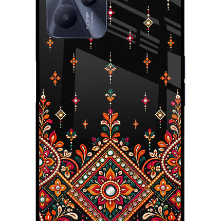 Noir Mehfil Realme C35 Glass Case