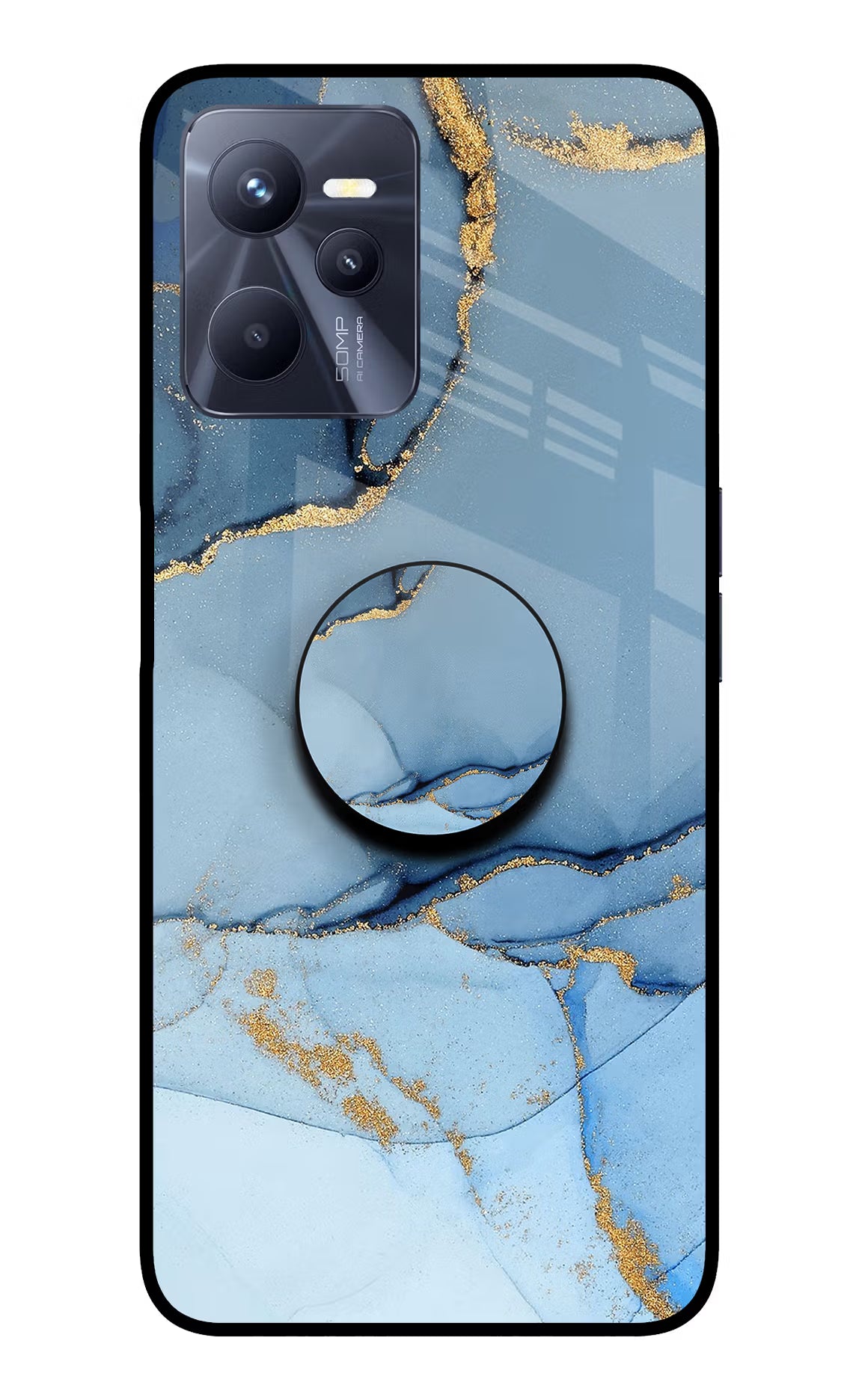 Blue Marble Realme C35 Pop Case by Casekaro